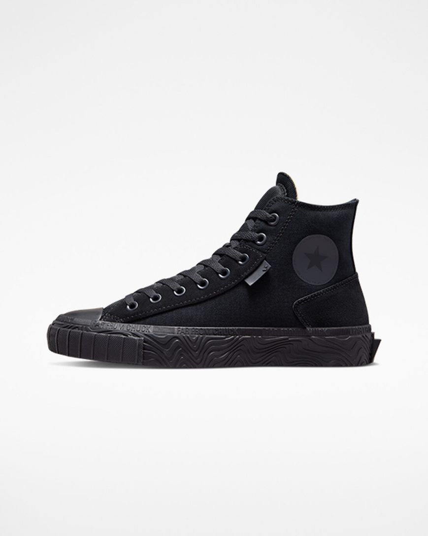 Zapatillas Altas Converse Chuck Taylor Alt Star Wavy Mujer Negras Gris Oscuro Negras | PE WL74EP